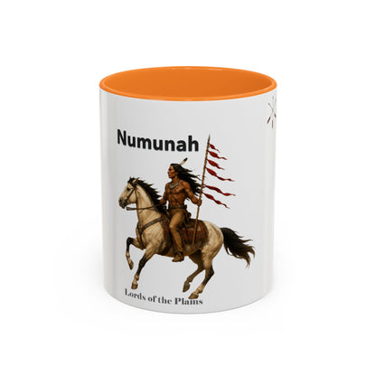 Comanche Numunah ‘Lords of the Plains’ Horseman Coffee Mug — Native Warrior Ceramic Mug (11oz/15oz)