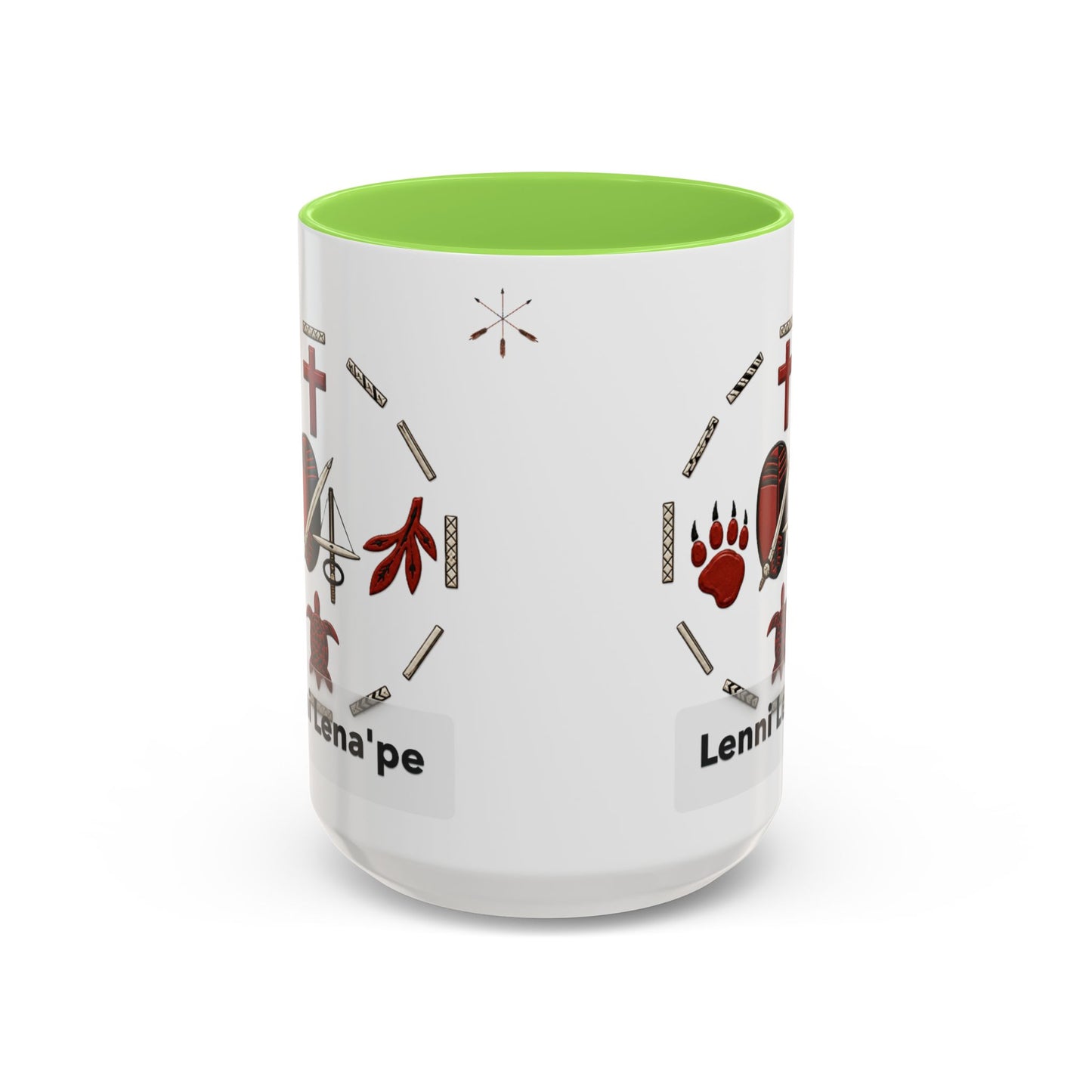 Delaware East Lenni Lenape Tribal Ceramic Mug – Native Symbols Coffee Cup (11oz/15oz)