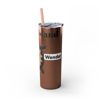 Wyandotte Skinny Tumbler with Straw, 20oz