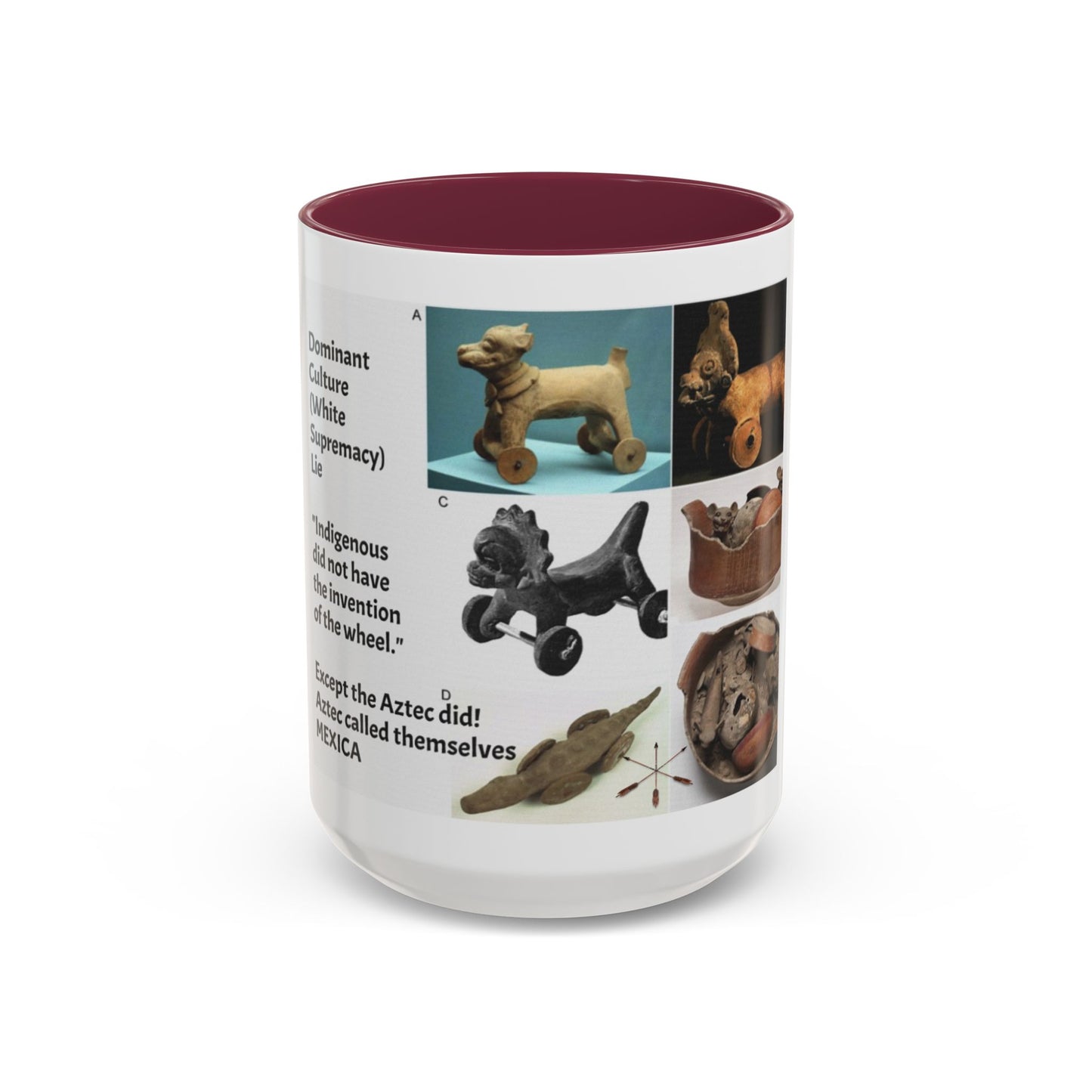 Aztec Artifact Photos Collage Coffee Mug (11oz/15oz)