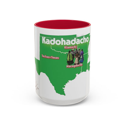 Caddo Kadohadacho Tribal Map Mug — Texas & Nacogdoches Native Pride Coffee Cup (11oz/15oz)