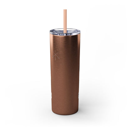 Thlopthlocco Skinny Tumbler with Straw, 20oz