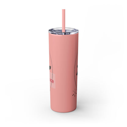 Kialegee 20oz Skinny Tumbler — Faith & Outdoor Lacrosse Design with Cross, Sticks, Campfire