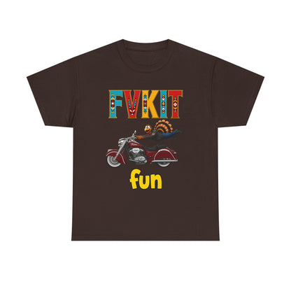 Turkey Motorcycle  Graphic Tee — Retro Rider Humor T-Shirt