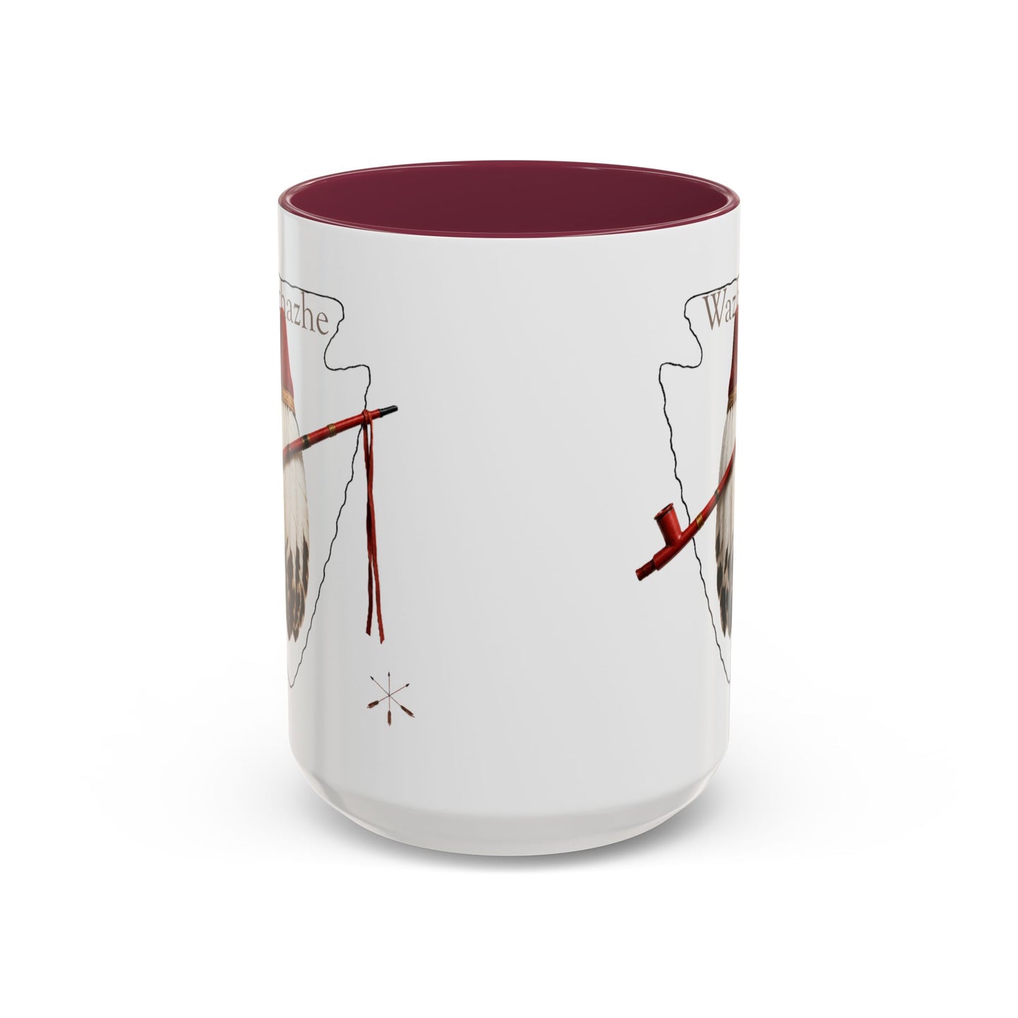 Osage Wazhazhe Tribal Feather Mug (11oz & 15oz) — Native-Inspired Coffee Cup