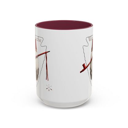 Osage Wazhazhe Tribal Feather Mug (11oz & 15oz) — Native-Inspired Coffee Cup