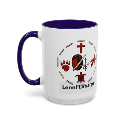 Delaware East Lenni Lenape Tribal Ceramic Mug – Native Symbols Coffee Cup (11oz/15oz)