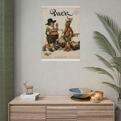 Puck Magazine Cover Rolled Poster - "The Great White Hopes"
