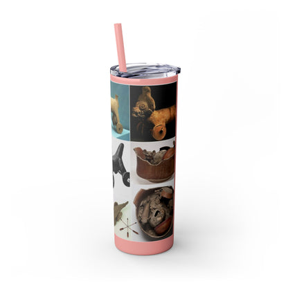 Aztec 20oz Skinny Tumbler - Educational Indigenous Artifacts Design