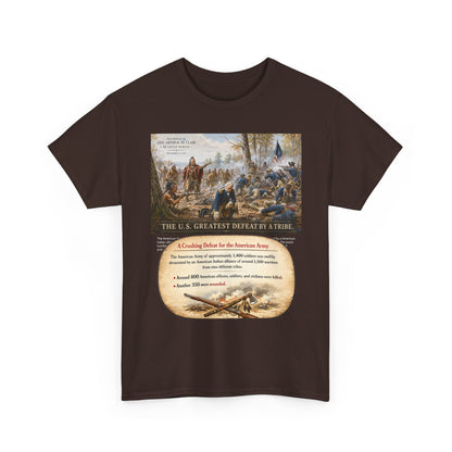 Chief Little Turtle Historical Battle Tee — "The U.S. Greatest Defeat by a Tribe" Cotton T-Shirt