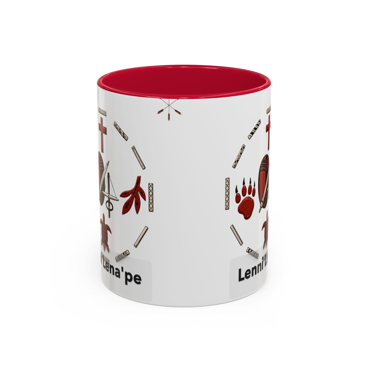 Delaware East Lenni Lenape Tribal Ceramic Mug – Native Symbols Coffee Cup (11oz/15oz)