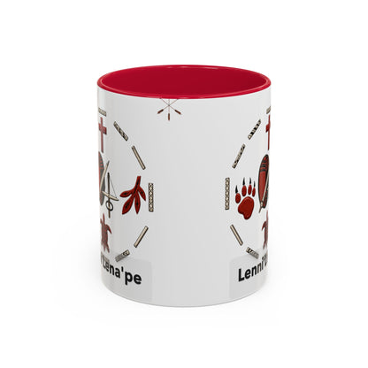 Delaware East Lenni Lenape Tribal Ceramic Mug – Native Symbols Coffee Cup (11oz/15oz)