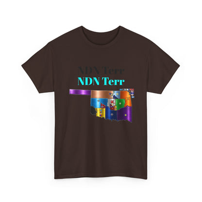 NDN Terr Oklahoma Map Tee — Native Pride Graphic T-Shirt with Arrows