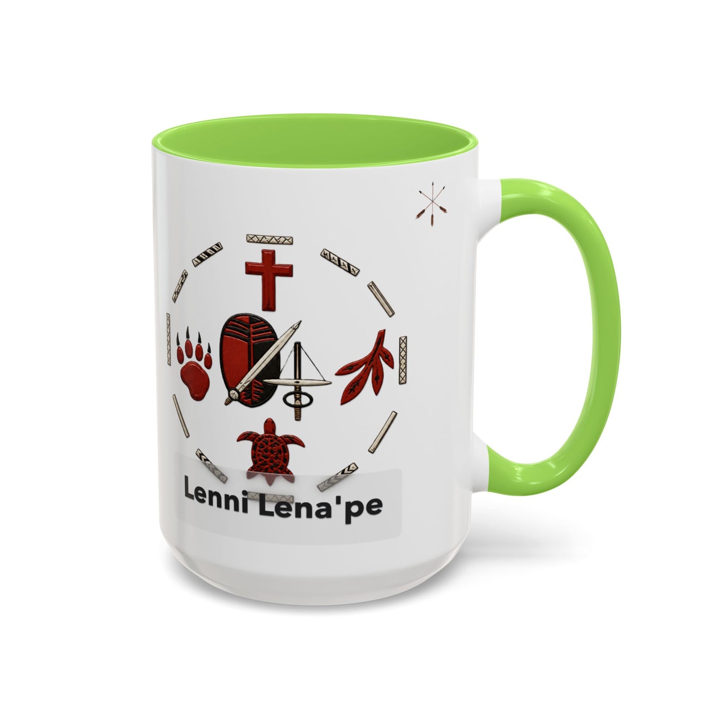 Delaware East Lenni Lenape Tribal Ceramic Mug – Native Symbols Coffee Cup (11oz/15oz)