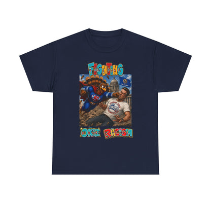 Turkey T-Shirt — Retro Comic 'Stop Racism' Graphic Tee