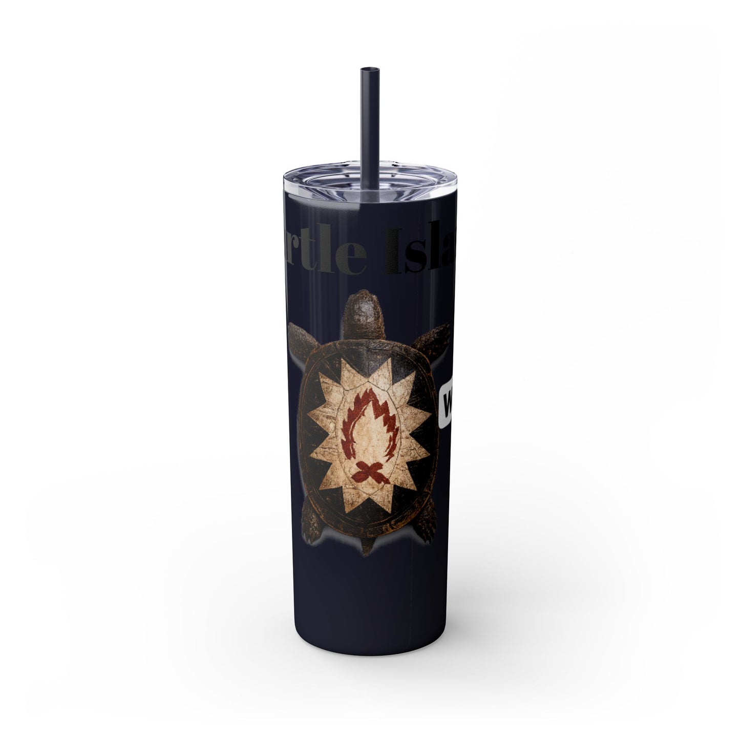 Wyandotte Skinny Tumbler with Straw, 20oz