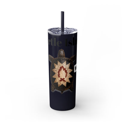 Wyandotte Skinny Tumbler with Straw, 20oz
