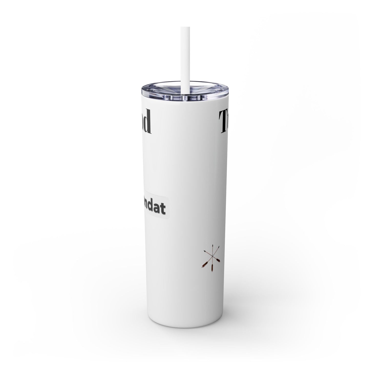 Wyandotte Skinny Tumbler with Straw, 20oz