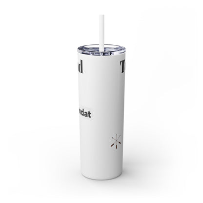 Wyandotte Skinny Tumbler with Straw, 20oz
