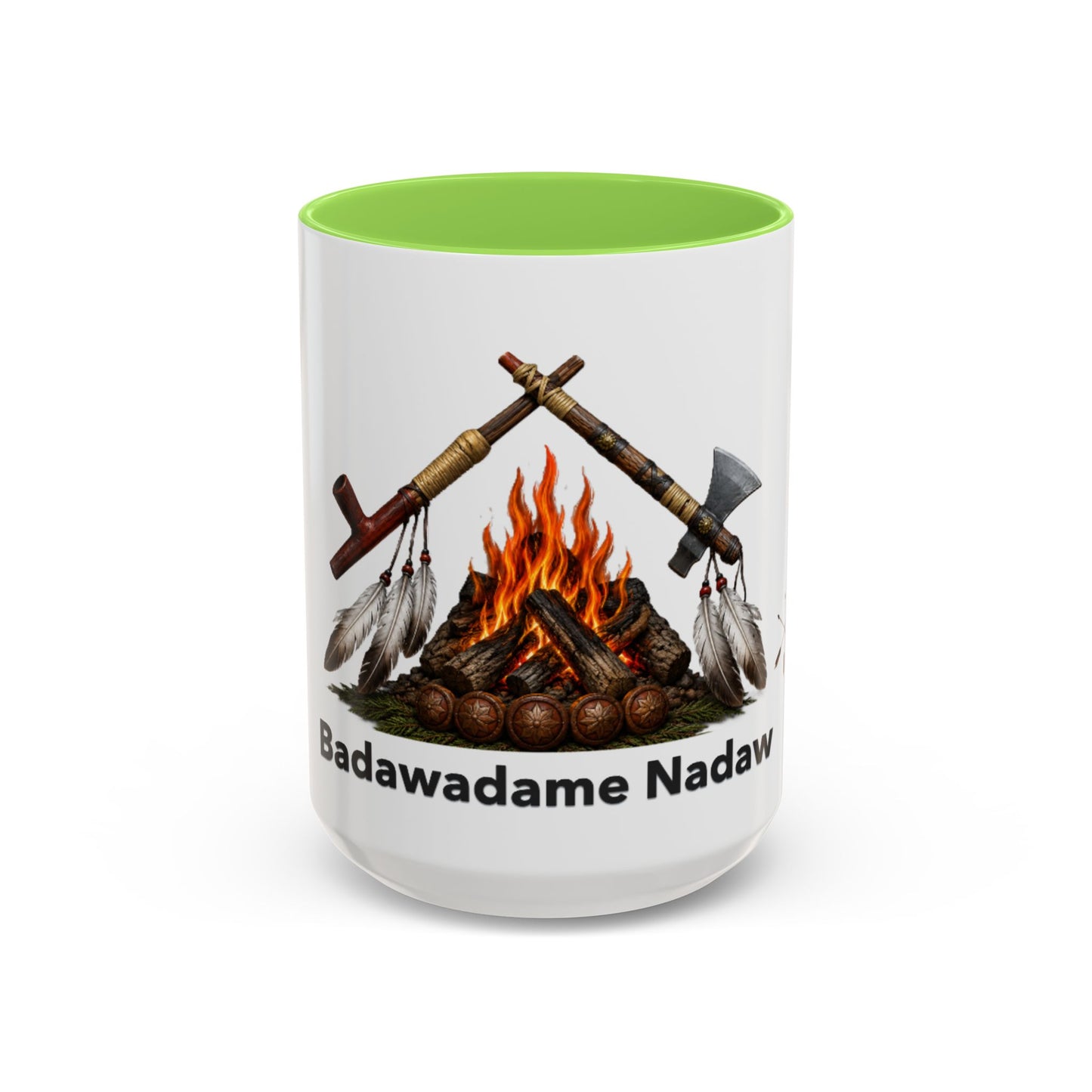 Potawatomi Native Pride Campfire Mug — Badawadame Nadaw Design (11oz/15oz)