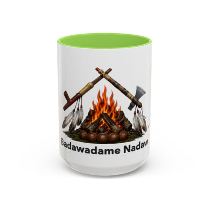 Potawatomi Native Pride Campfire Mug — Badawadame Nadaw Design (11oz/15oz)