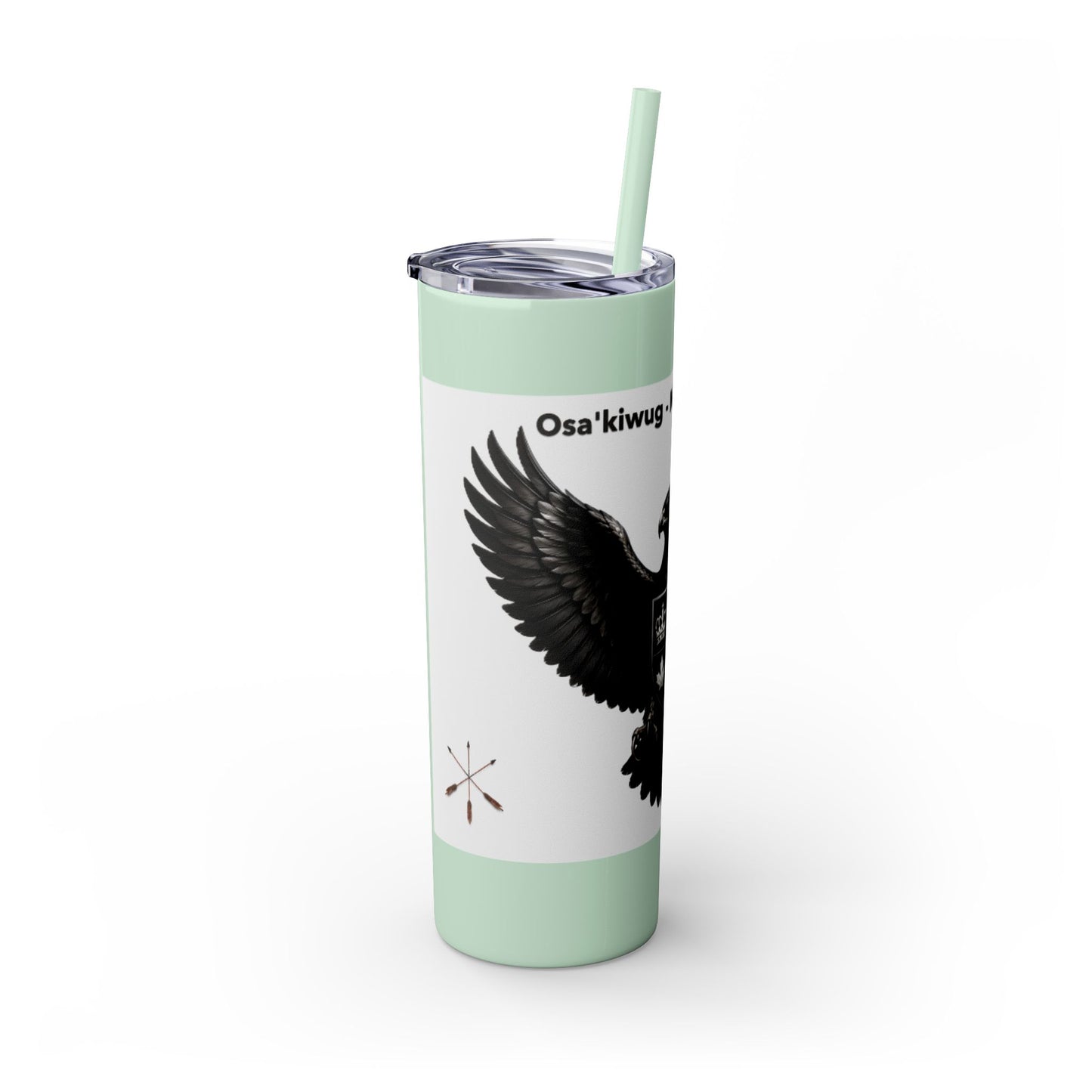 Sac Fox Skinny Tumbler with Straw, 20oz