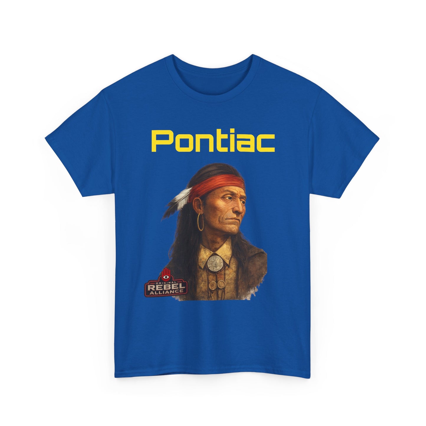 Pontiac Portrait T‑Shirt — Native Chief Graphic Tee