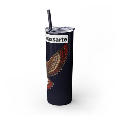 AQ Skinny Tumbler with Straw, 20oz