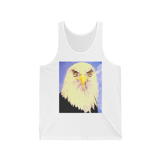 Eagle Portrait Tank Top – Patriotic Bald Eagle Graphic Tank
