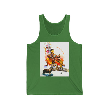 Athapaskan Tank Top — Western Cowgirl Art Tank with Arrow Back Design