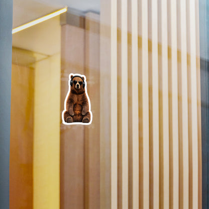 Cool Bear Headphones Sticker — Kiss-Cut Vinyl Decal