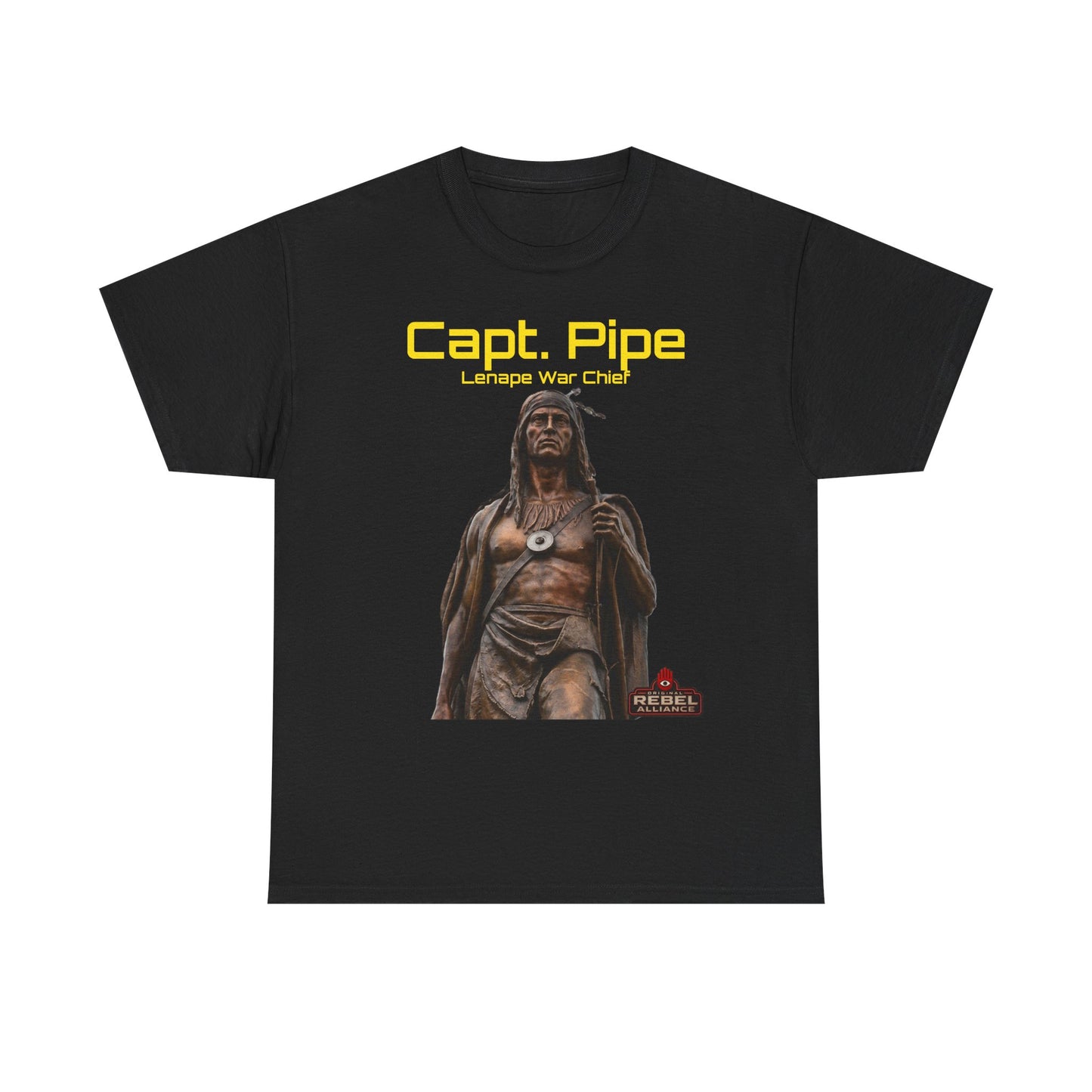 Capt. Pipe Lemape War Chief T‑Shirt — Native Warrior Graphic Tee