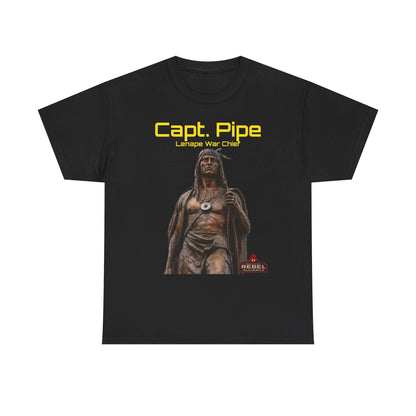 Capt. Pipe Lemape War Chief T‑Shirt — Native Warrior Graphic Tee