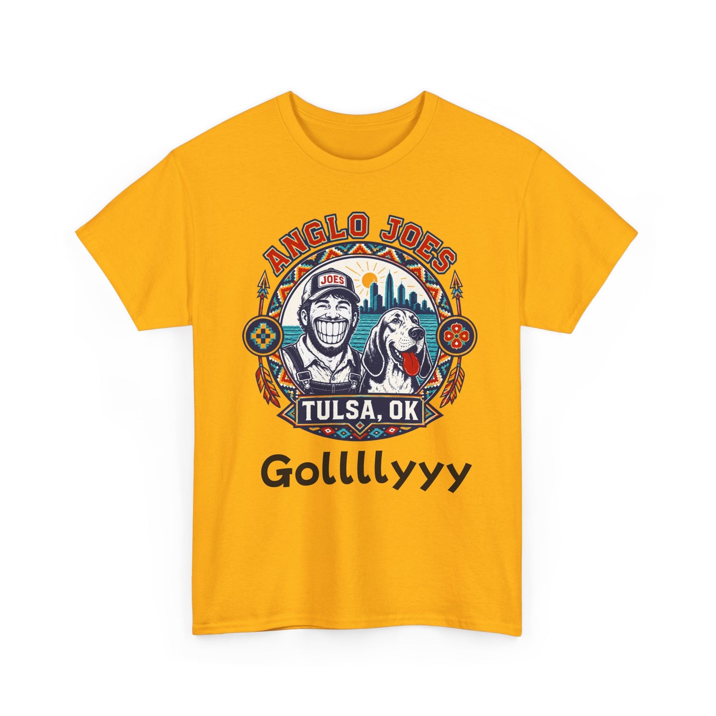Anglo Joe’s Tulsa Tee Gollllyyyy — 'Gollllyyy' Retro Sports Graphic T-Shirt
