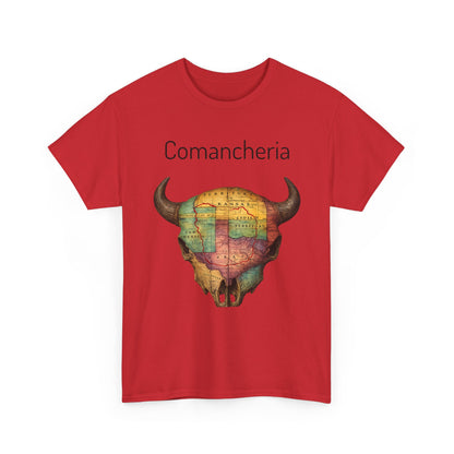 Comancheria Buffalo Skull T-Shirt — Western Map Graphic Tee