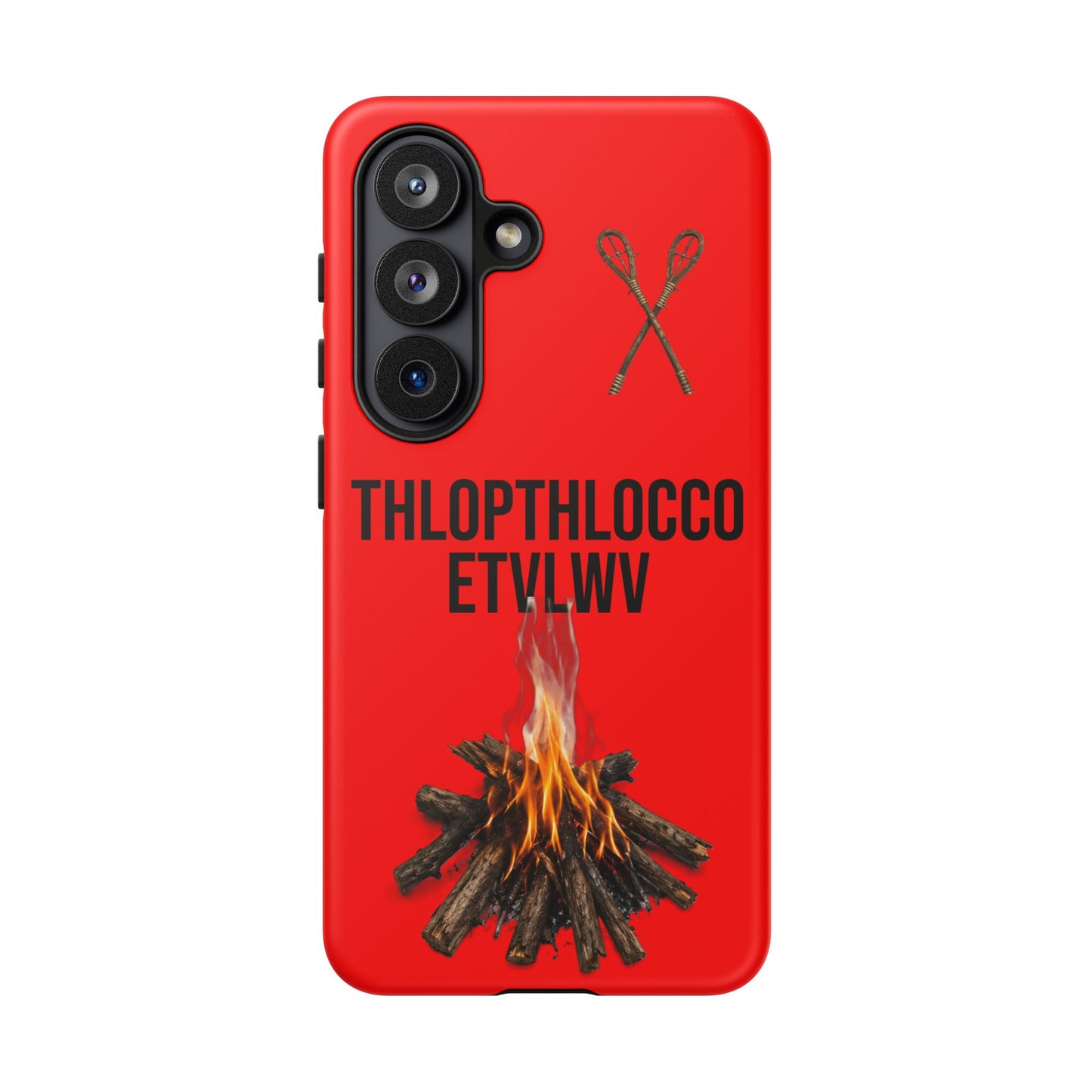 Thlopthlocco Protective Phone Case —  Text "THLOPTHLOCCO ETVLWV"