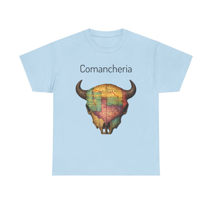 Comancheria Buffalo Skull T-Shirt — Western Map Graphic Tee
