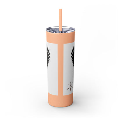 Sac Fox Skinny Tumbler with Straw, 20oz