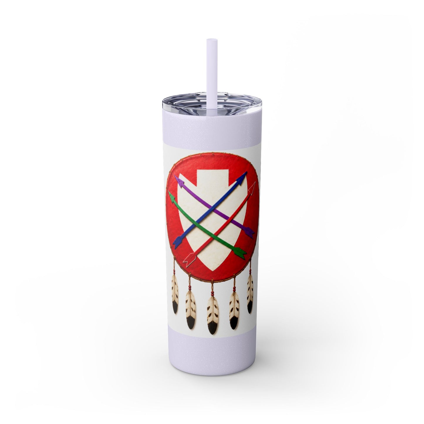 Peoria 20oz Skinny Tumbler with Dreamcatcher Shield Design