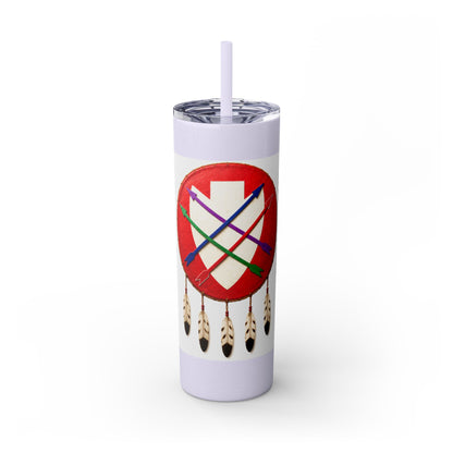 Peoria 20oz Skinny Tumbler with Dreamcatcher Shield Design