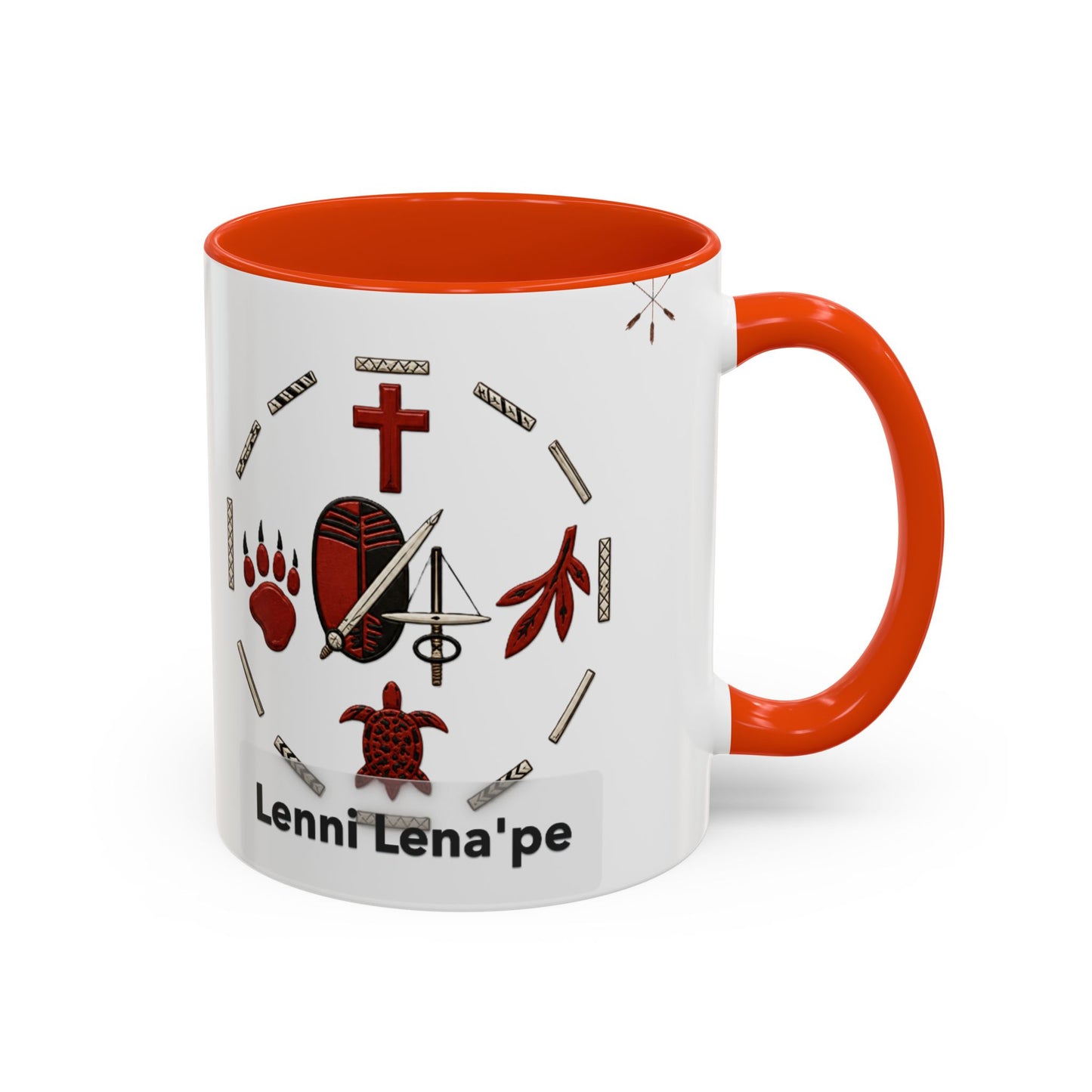 Delaware East Lenni Lenape Tribal Ceramic Mug – Native Symbols Coffee Cup (11oz/15oz)