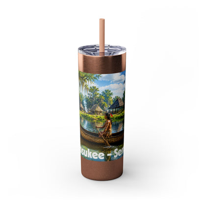 Seminole Skinny Tumbler with Straw, 20oz