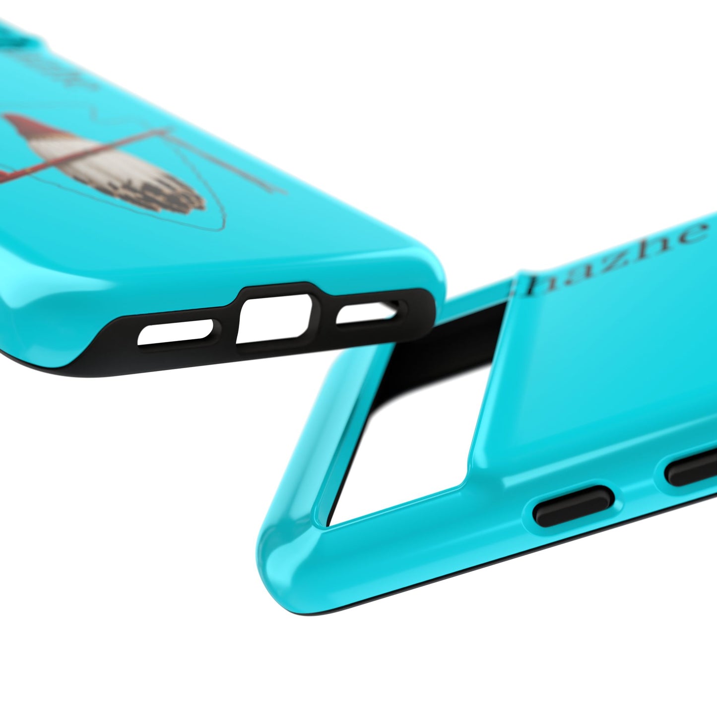Osage Phone Case — Wazhahze Tribal Shield Design (Native Feather & Tomahawk)