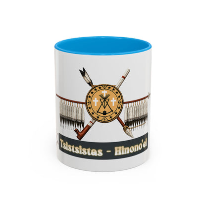Cheyenne Arapaho Native Heritage Shield Coffee Mug – 'Tsistsistas / Hinono’ei' 11oz & 15oz