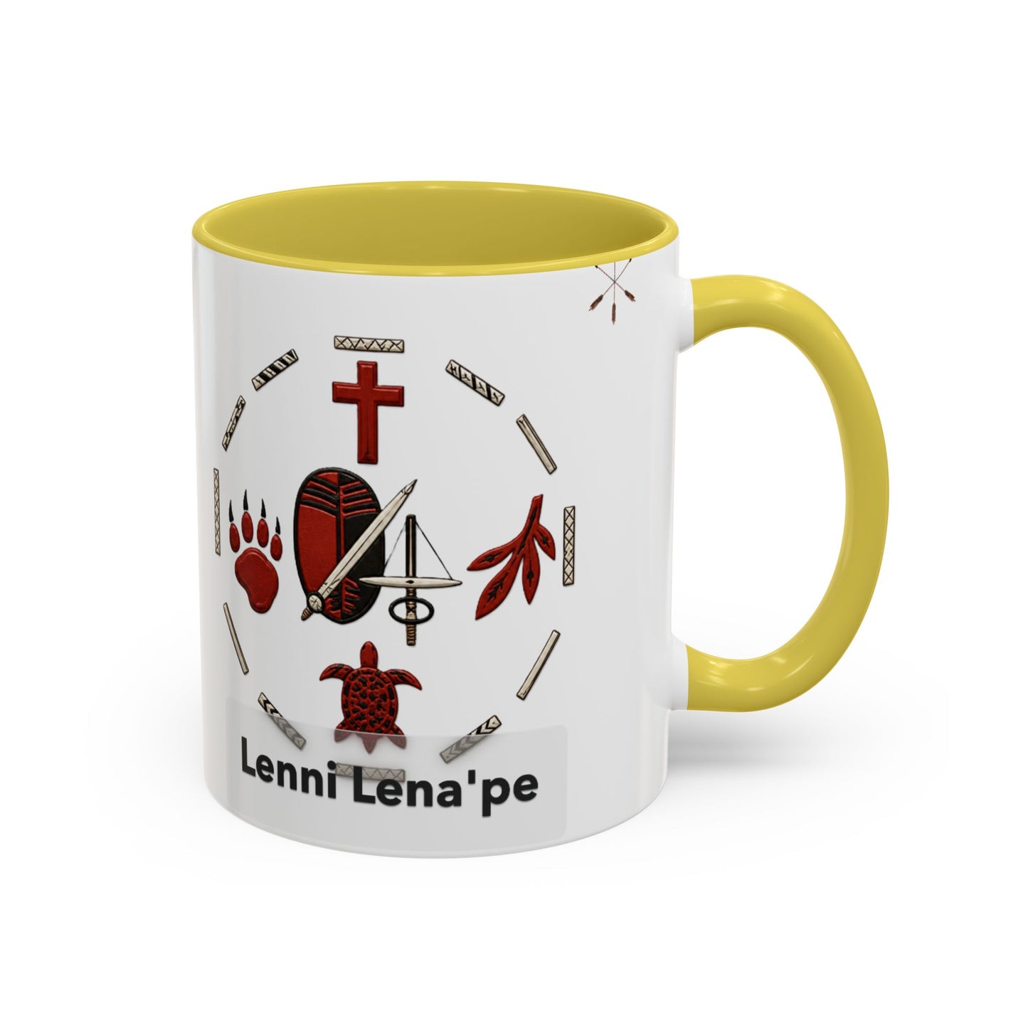 Delaware East Lenni Lenape Tribal Ceramic Mug – Native Symbols Coffee Cup (11oz/15oz)