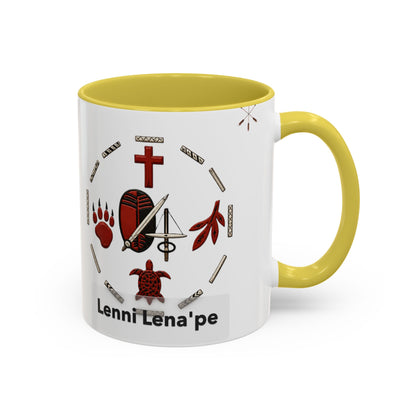 Delaware East Lenni Lenape Tribal Ceramic Mug – Native Symbols Coffee Cup (11oz/15oz)