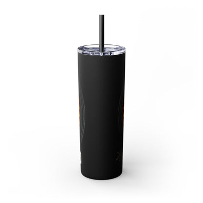 Otoe Missouria Native Animal Medicine Wheel 20oz Skinny Tumbler with Straw