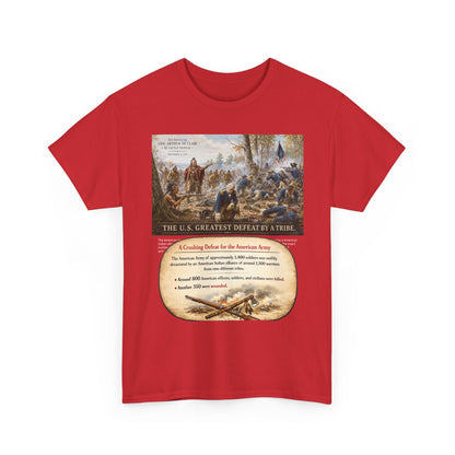 Chief Little Turtle Historical Battle Tee — "The U.S. Greatest Defeat by a Tribe" Cotton T-Shirt