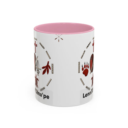 Delaware East Lenni Lenape Tribal Ceramic Mug – Native Symbols Coffee Cup (11oz/15oz)