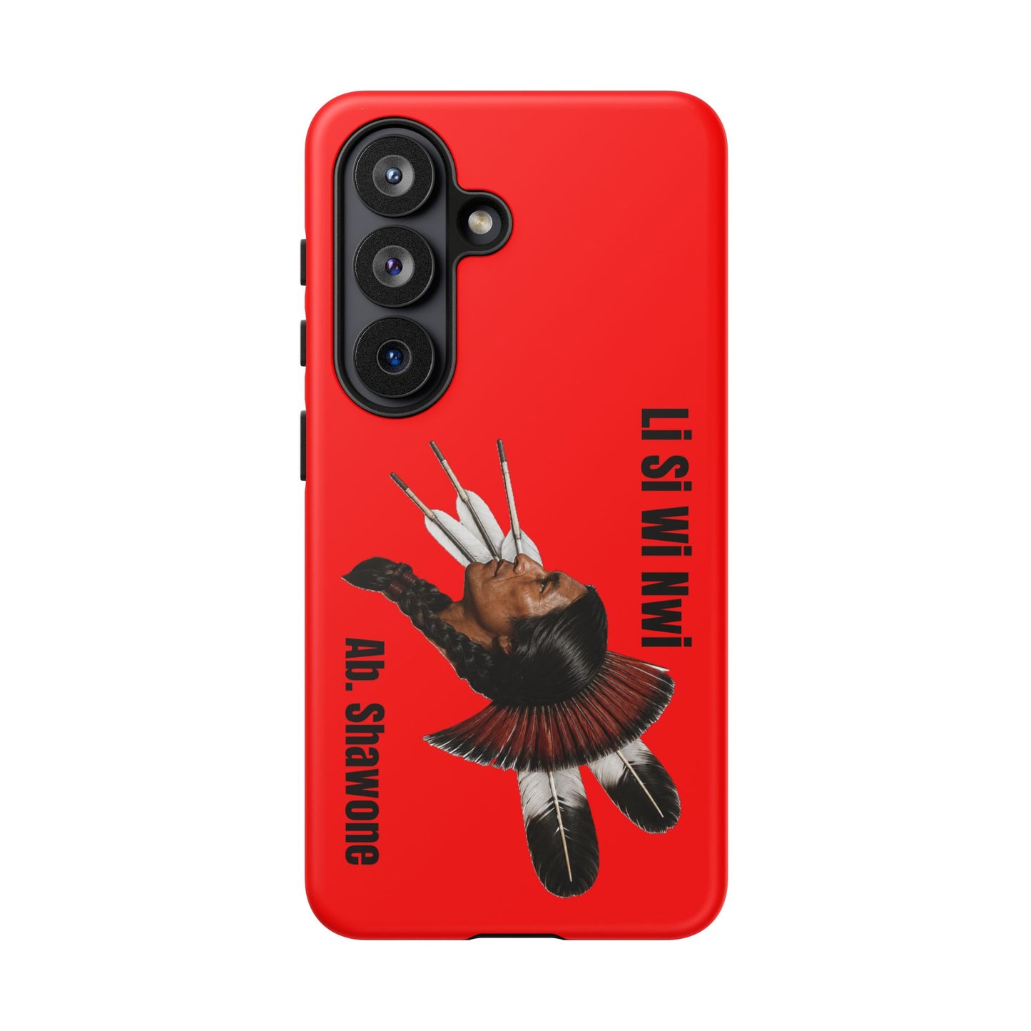 Absentee Shawnee Headdress Phone Case — 'Li Si Wi Ni' Design